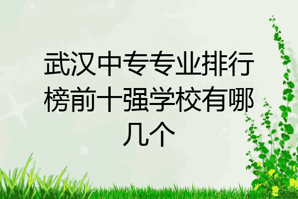 武汉中专专业排行榜前十强学校有哪几个