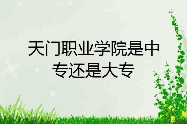 天门职业学院是中专还是大专