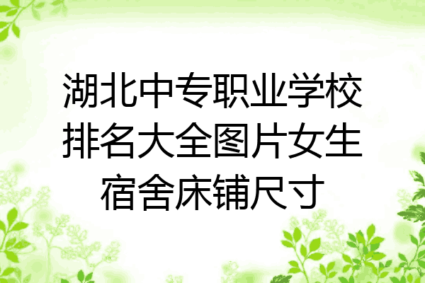 湖北中专职业学校排名大全图片女生宿舍床铺尺寸