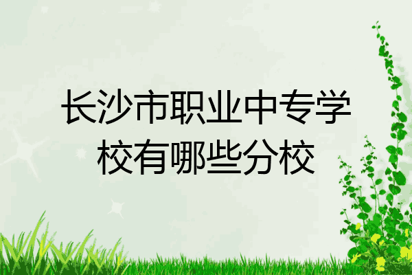 长沙市职业中专学校有哪些分校