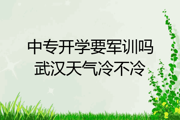 中专开学要军训吗武汉天气冷不冷
