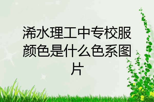 浠水理工中专校服颜色是什么色系图片