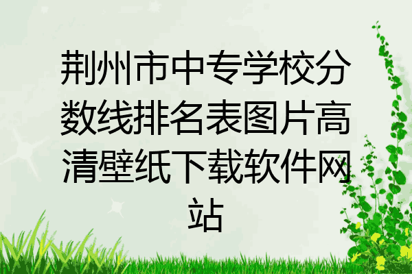 荆州市中专学校分数线排名表图片高清壁纸下载软件网站