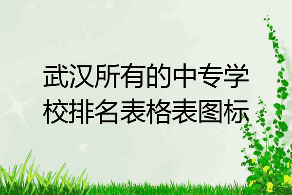 武汉所有的中专学校排名表格表图标
