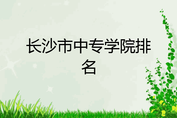 长沙市中专学院排名