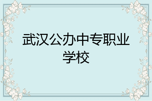 武汉公办中专职业学校