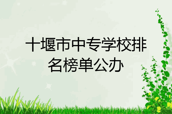 十堰市中专学校排名榜单公办