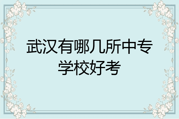 武汉有哪几所中专学校好考