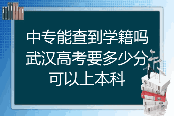中专能查到学籍吗武汉高考要多少分可以上本科