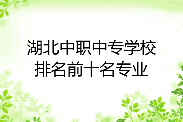 湖北中职中专学校排名前十名专业