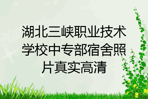 湖北三峡职业技术学校中专部宿舍照片真实高清