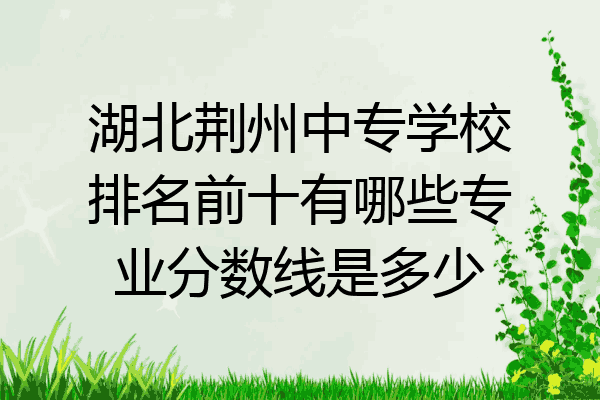 湖北荆州中专学校排名前十有哪些专业分数线是多少