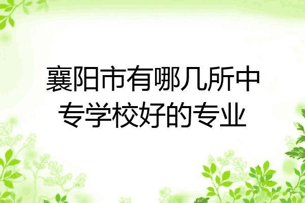 襄阳市有哪几所中专学校好的专业