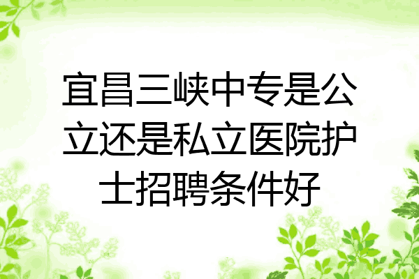 宜昌三峡中专是公立还是私立医院护士招聘条件好