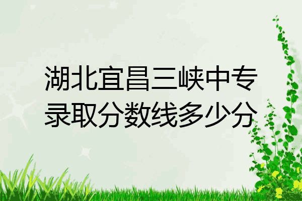湖北宜昌三峡中专录取分数线多少分