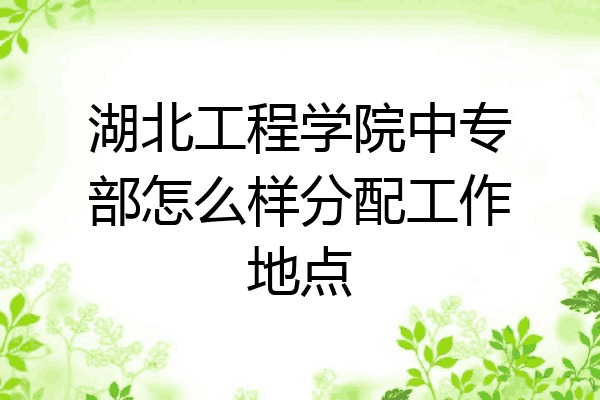 湖北工程学院中专部怎么样分配工作地点