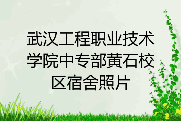 武汉工程职业技术学院中专部黄石校区宿舍照片