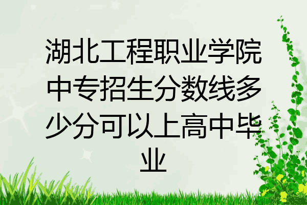 湖北工程职业学院中专招生分数线多少分可以上高中毕业