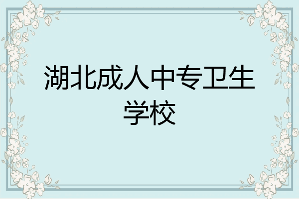 湖北成人中专卫生学校