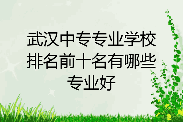 武汉中专专业学校排名前十名有哪些专业好