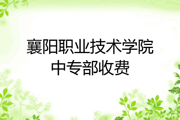 襄阳职业技术学院中专部收费