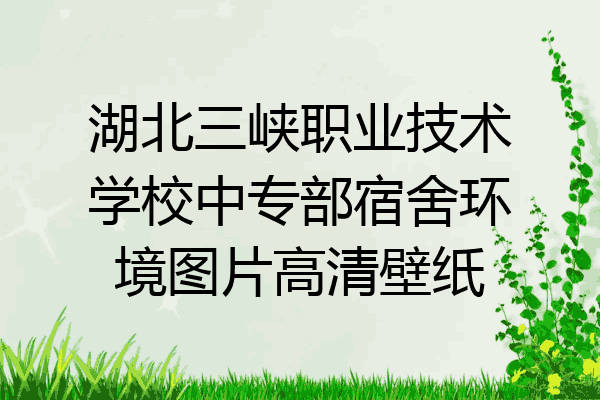 湖北三峡职业技术学校中专部宿舍环境图片高清壁纸