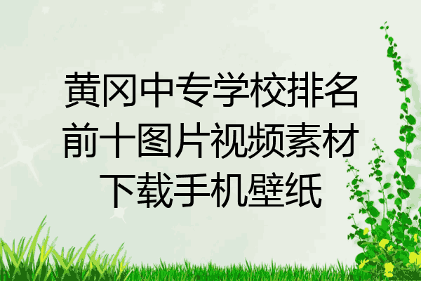 黄冈中专学校排名前十图片视频素材下载手机壁纸