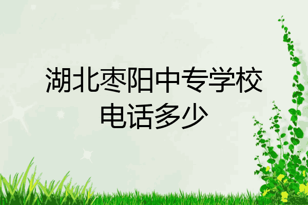 湖北枣阳中专学校电话多少
