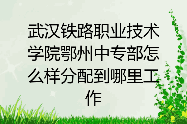 武汉铁路职业技术学院鄂州中专部怎么样分配到哪里工作
