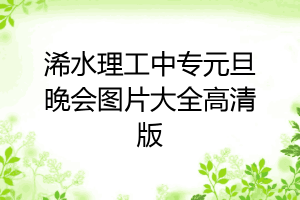 浠水理工中专元旦晚会图片大全高清版