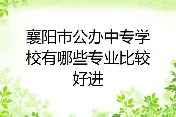 襄阳市公办中专学校有哪些专业比较好进