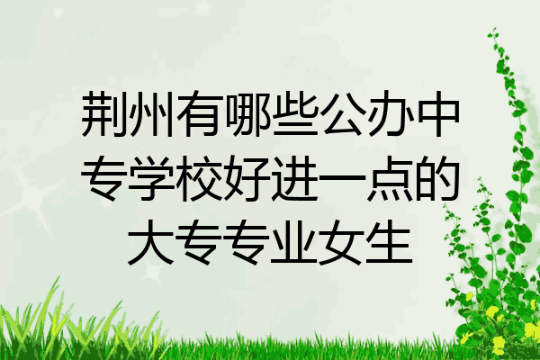 荆州有哪些公办中专学校好进一点的大专专业女生