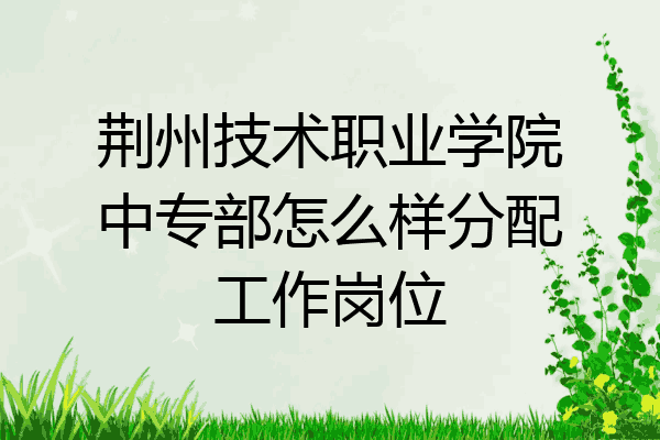 荆州技术职业学院中专部怎么样分配工作岗位