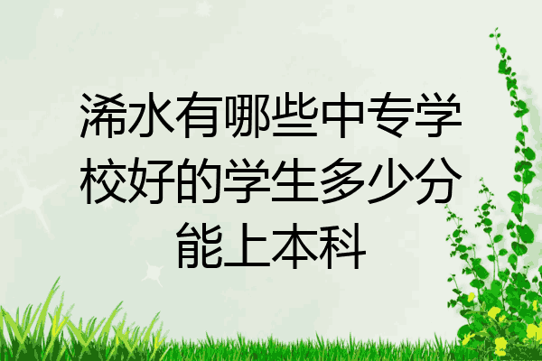 浠水有哪些中专学校好的学生多少分能上本科