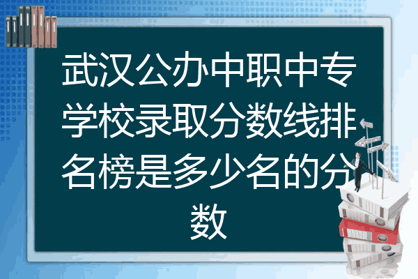 武汉公办中职中专学校录取分数线排名榜是多少名的分数