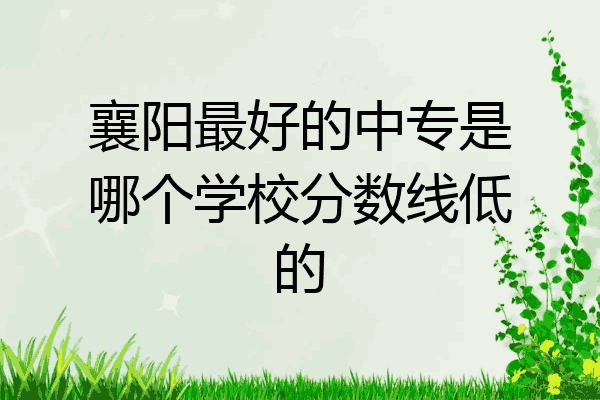 襄阳最好的中专是哪个学校分数线低的