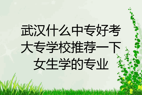 武汉什么中专好考大专学校推荐一下女生学的专业