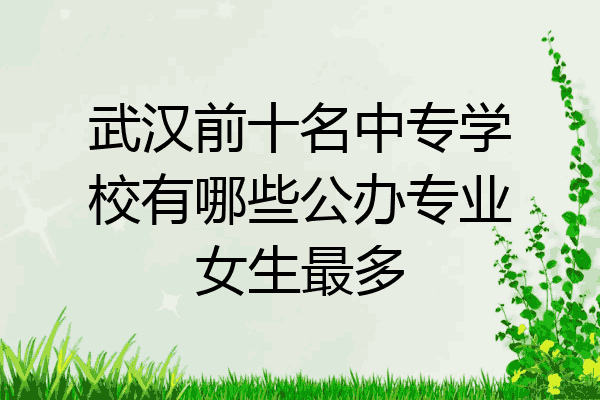 武汉前十名中专学校有哪些公办专业女生最多