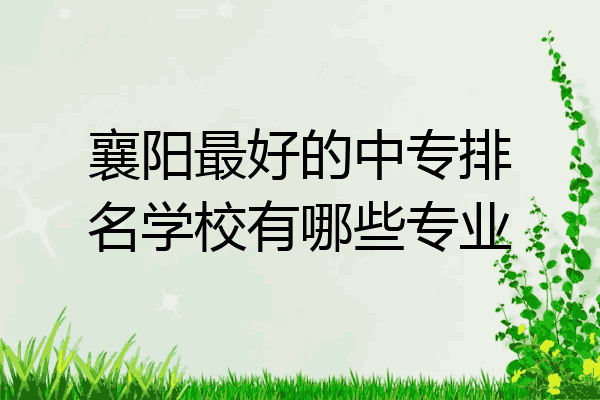 襄阳最好的中专排名学校有哪些专业
