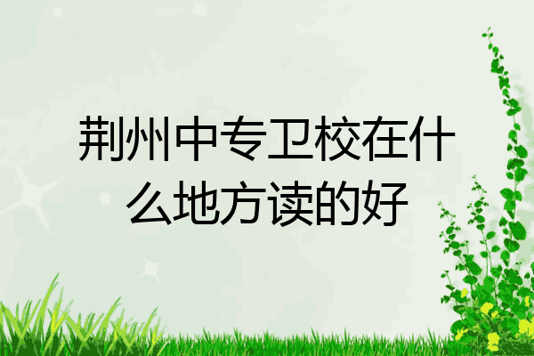荆州中专卫校在什么地方读的好
