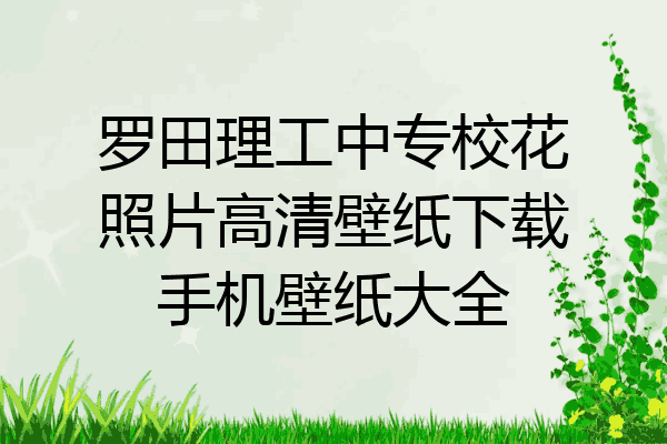罗田理工中专校花照片高清壁纸下载手机壁纸大全