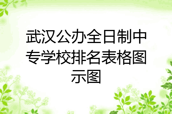 武汉公办全日制中专学校排名表格图示图
