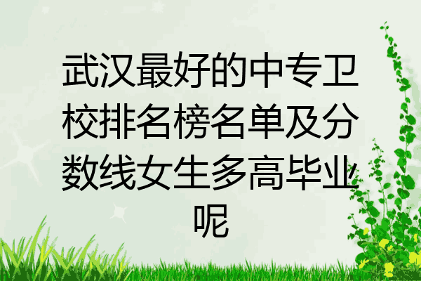 武汉最好的中专卫校排名榜名单及分数线女生多高毕业呢