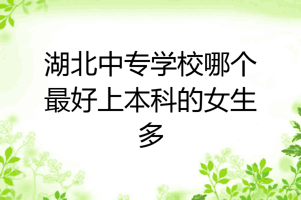 湖北中专学校哪个最好上本科的女生多