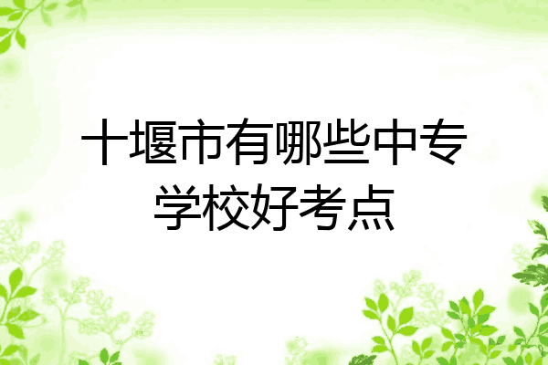 十堰市有哪些中专学校好考点
