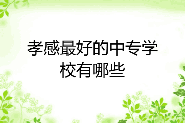 孝感最好的中专学校有哪些