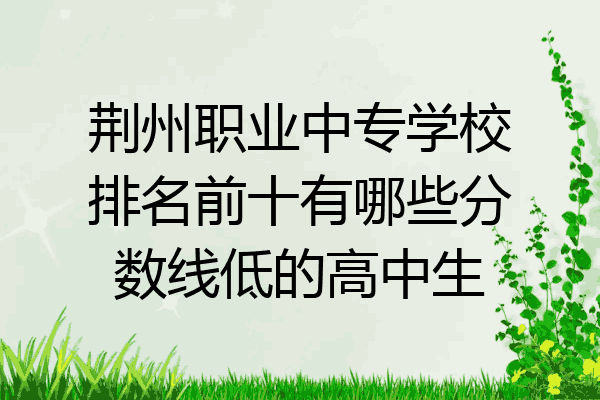 荆州职业中专学校排名前十有哪些分数线低的高中生