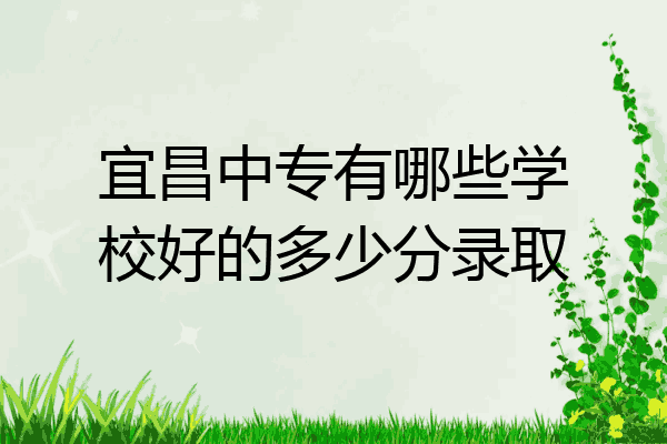 宜昌中专有哪些学校好的多少分录取