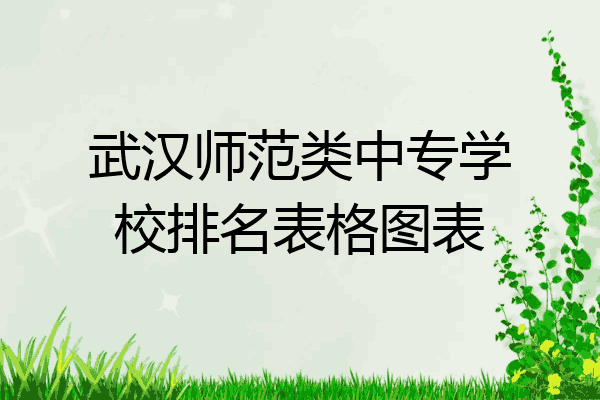 武汉师范类中专学校排名表格图表