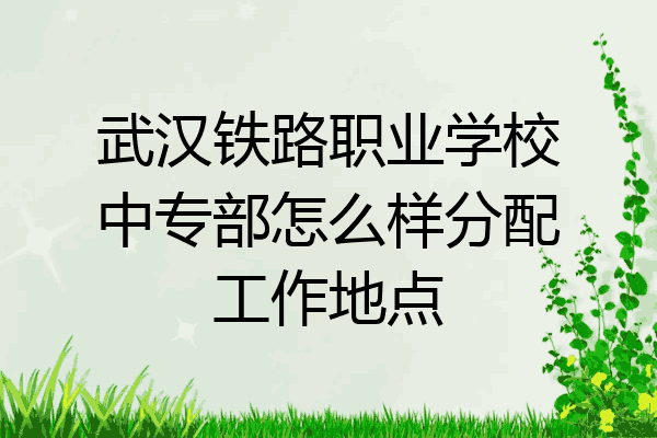 武汉铁路职业学校中专部怎么样分配工作地点